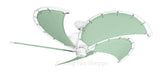 52 inch Raindance Pure White Ceiling Fan - Sunbrella Sea Canvas Blade