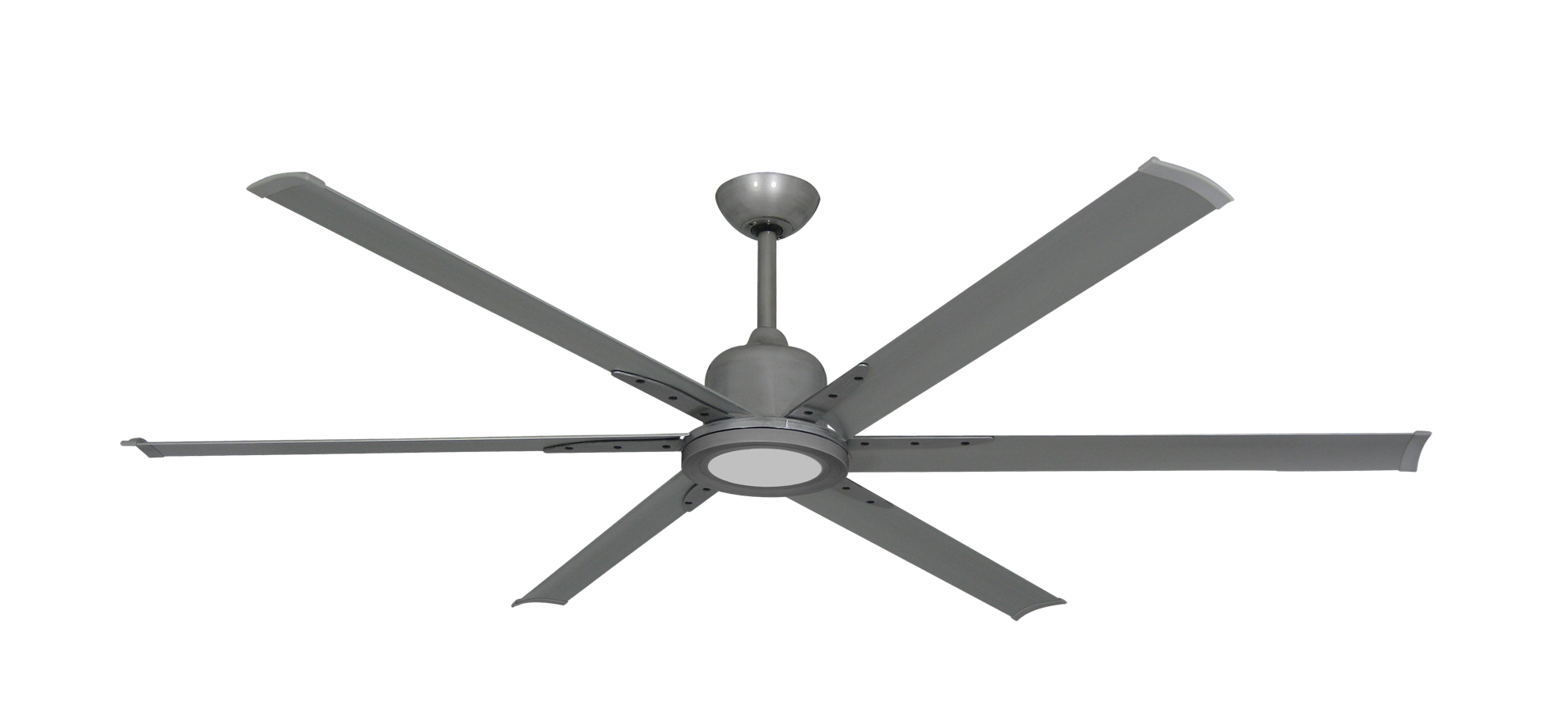 72 inch Titan II Large Ceiling Fan with LED Light by TroposAir Brush