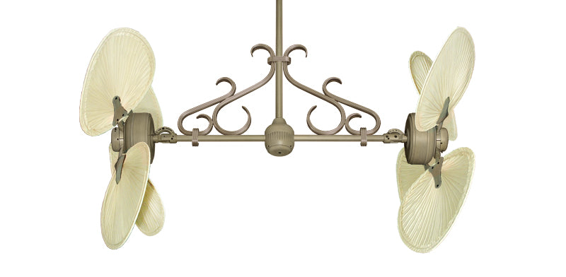 その他 crown of dominion RF fab Gulf Coast Fans Twin Star III Double Ceiling Fan in Oil