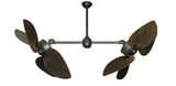 50 inch Twin Star III Double Ceiling Fan - Bombay Oil Rubbed Bronze Blades, Oil Rubbed Bronze Motor Finish